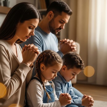 12 oraciones cortas para rezar con los niños por la familia