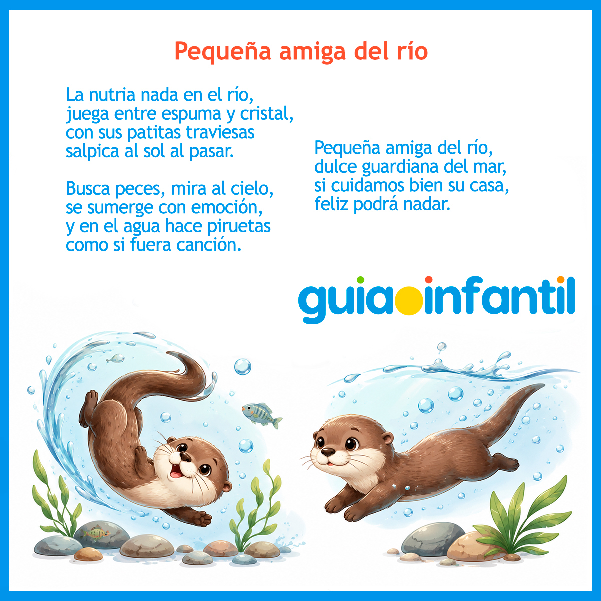 Poema a la nutria para niños