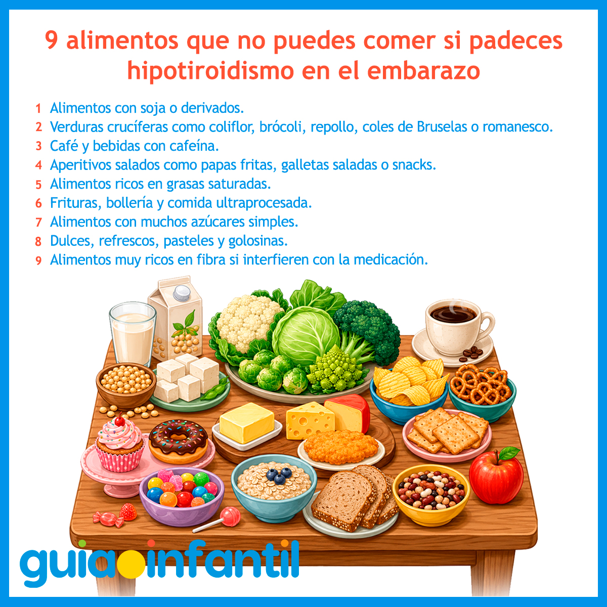 Alimentos prohibidos en el hipotiroidismo