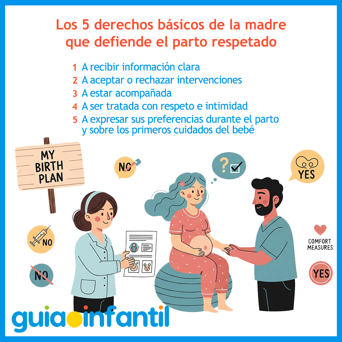 5 derechos de la madre sobre el parto respetado