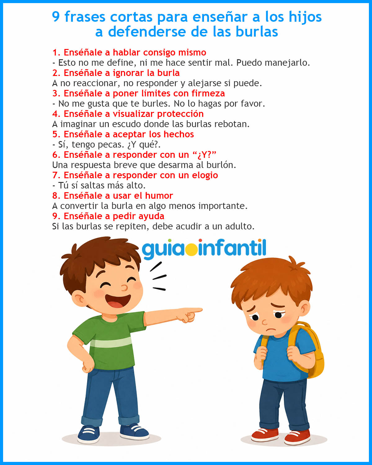 qué hacer cuando se meten con tu hijo