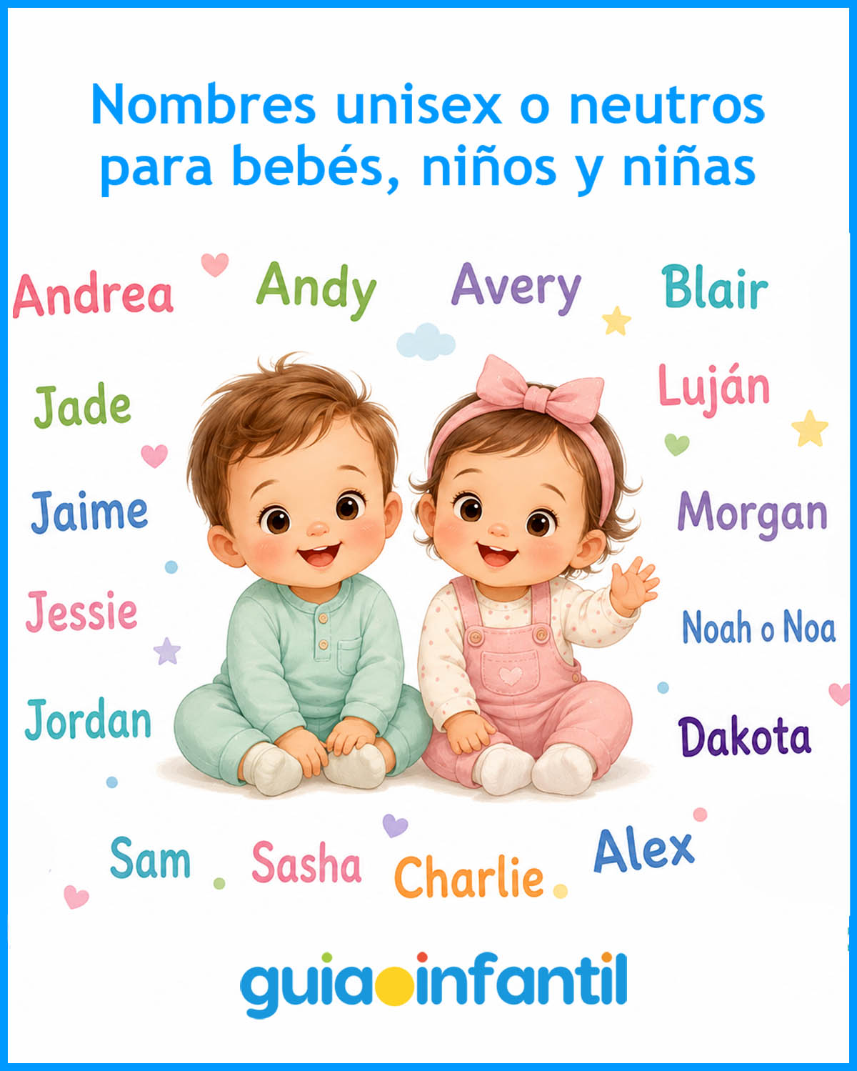 nombres unisex para bebés