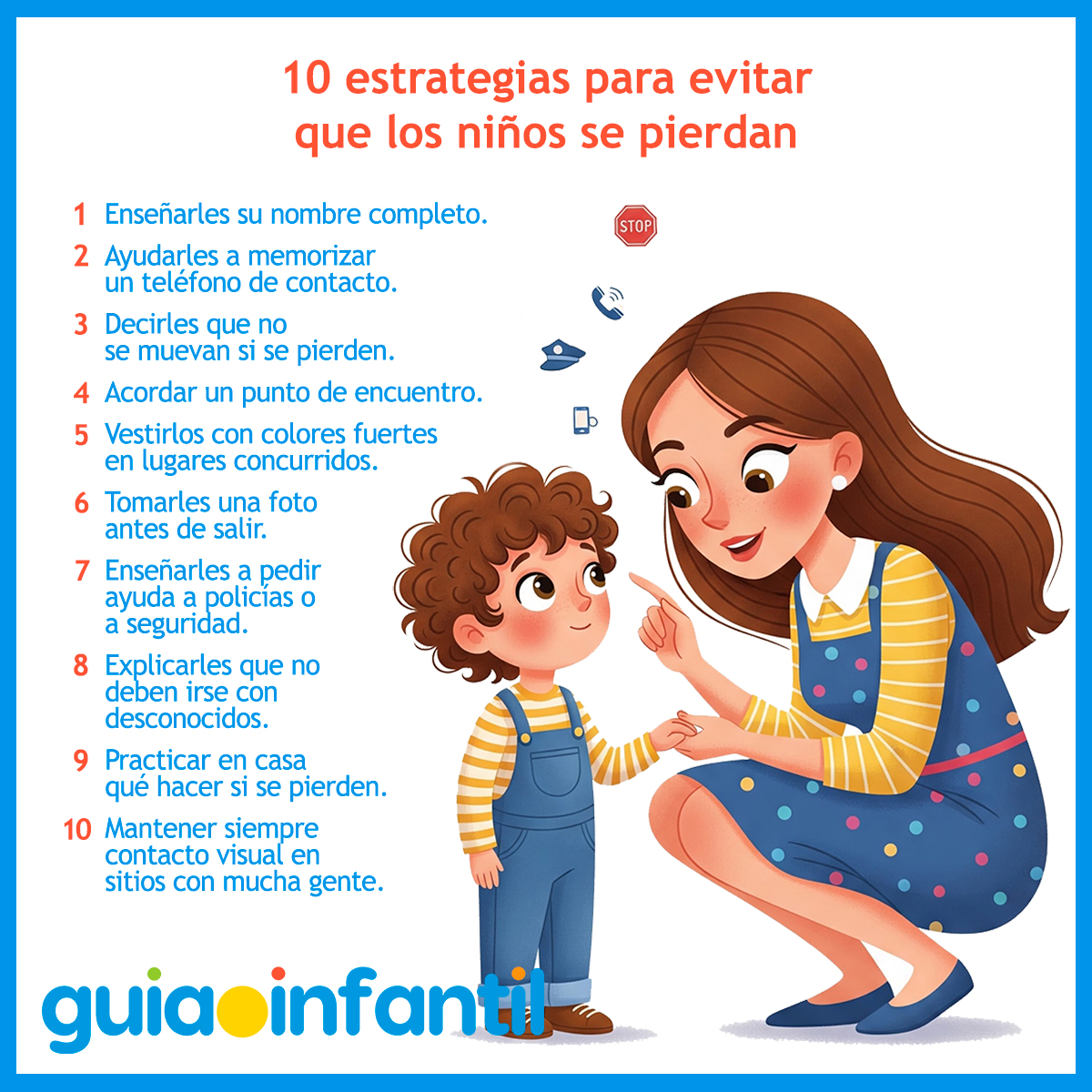 Estrategias para que los niños no se pierdan