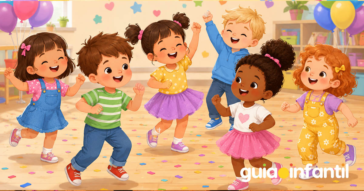 niños bailando en fin de curso
