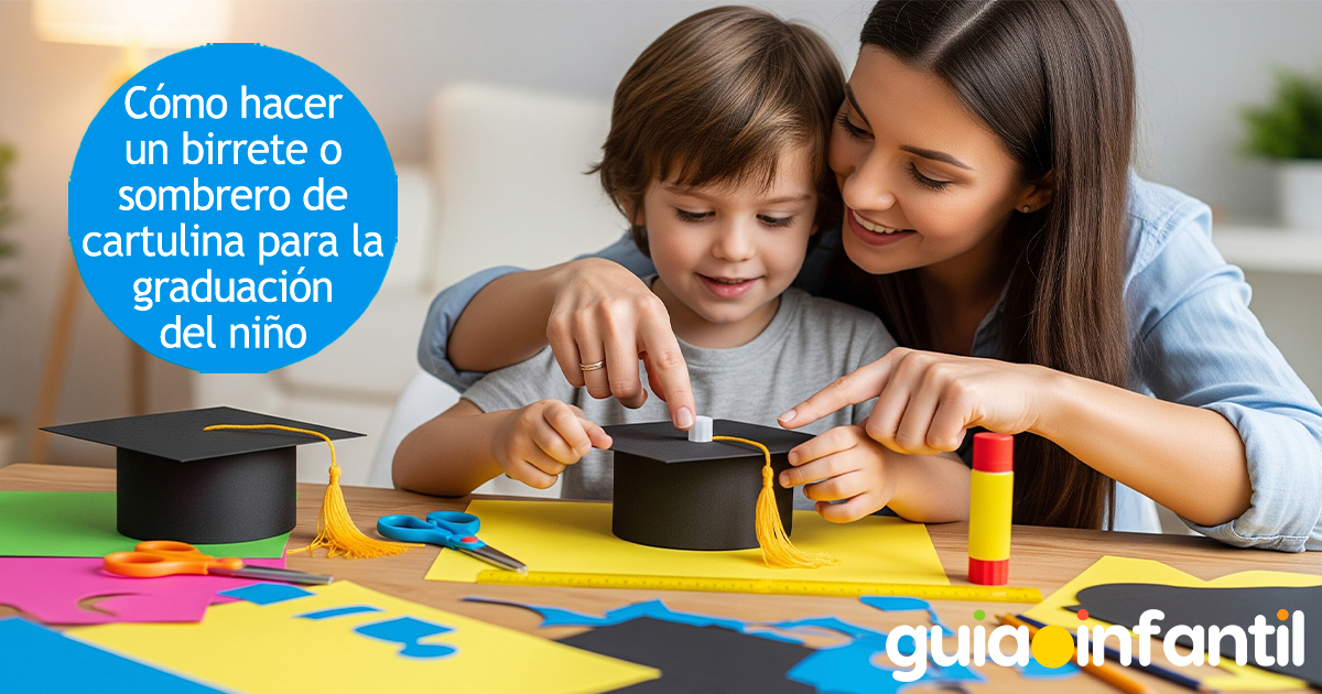 Manualidad de sombrero de graduación para los niños