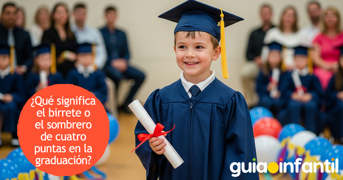 Significado del sombrero de graduación para niños