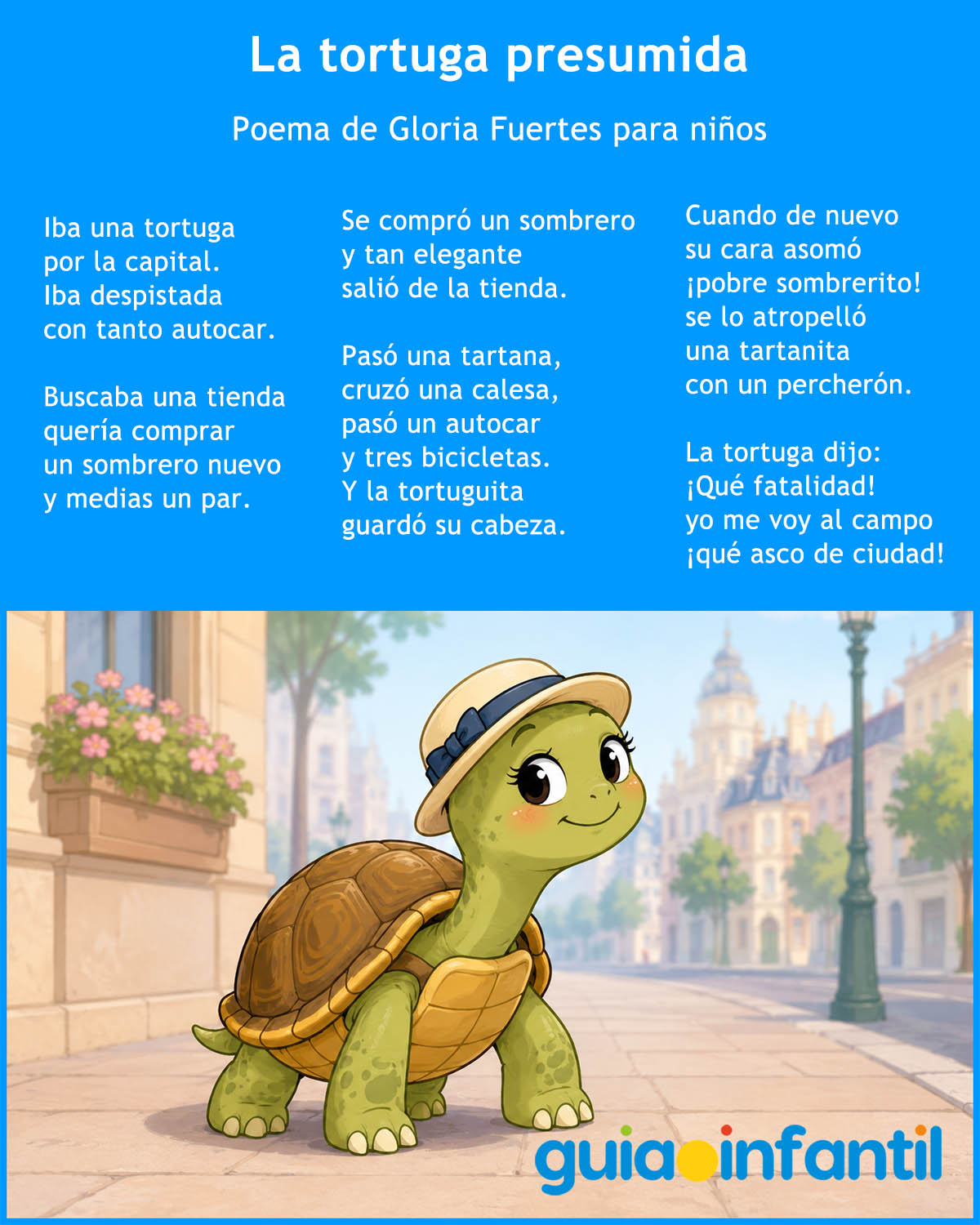 poema de tortuga para niños