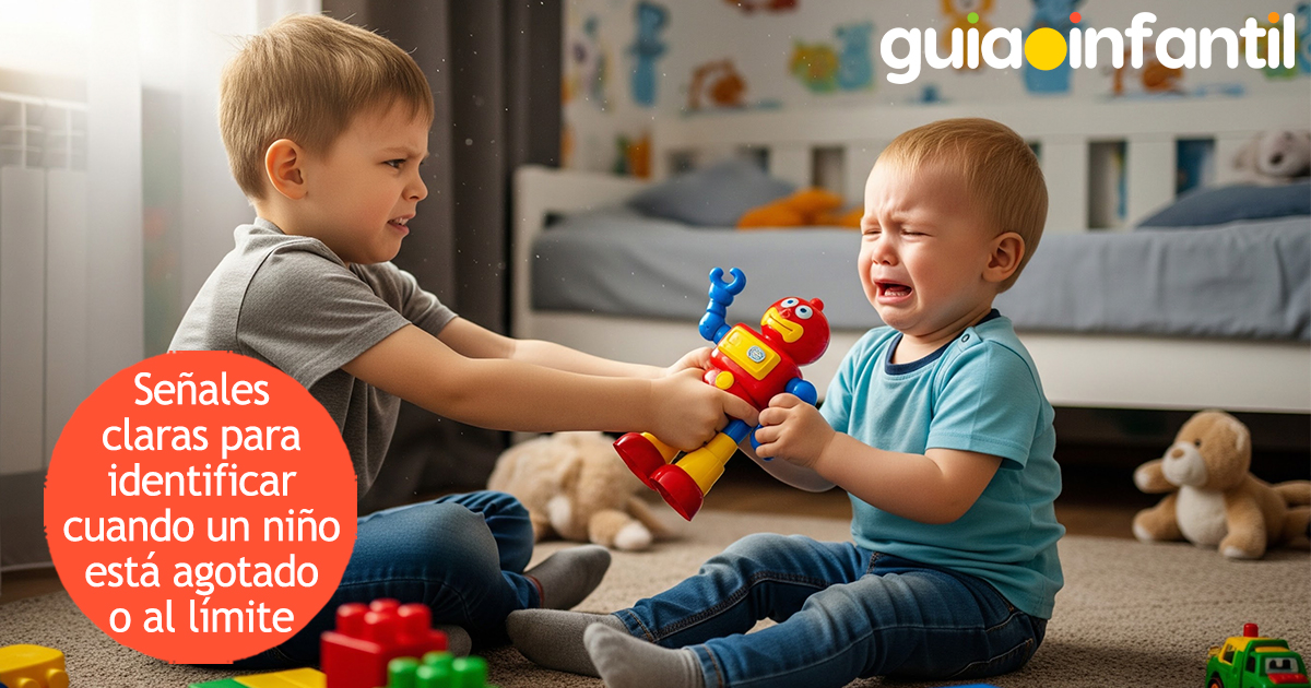 Señales de que un niño está agotado