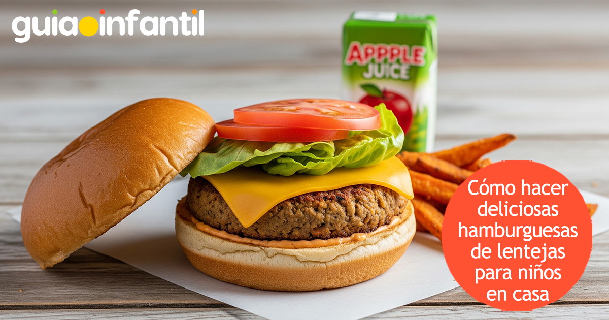 Hamburguesas de lentejas para niños