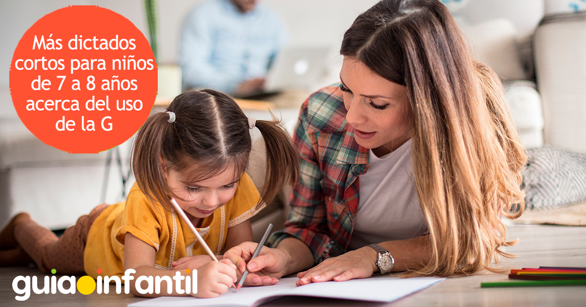 Dictados para niños sobre el uso de la G