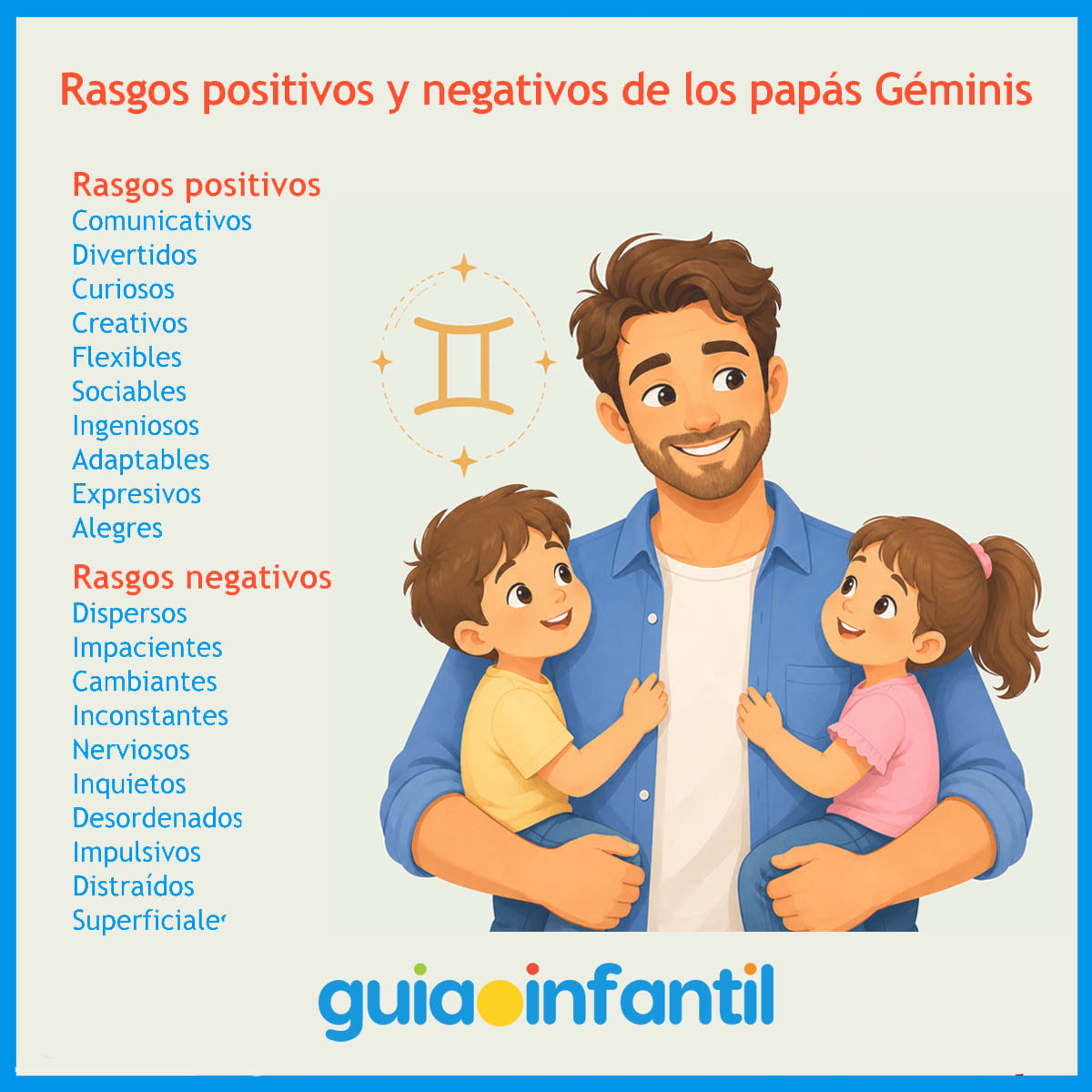Rasgos de los papás Géminis