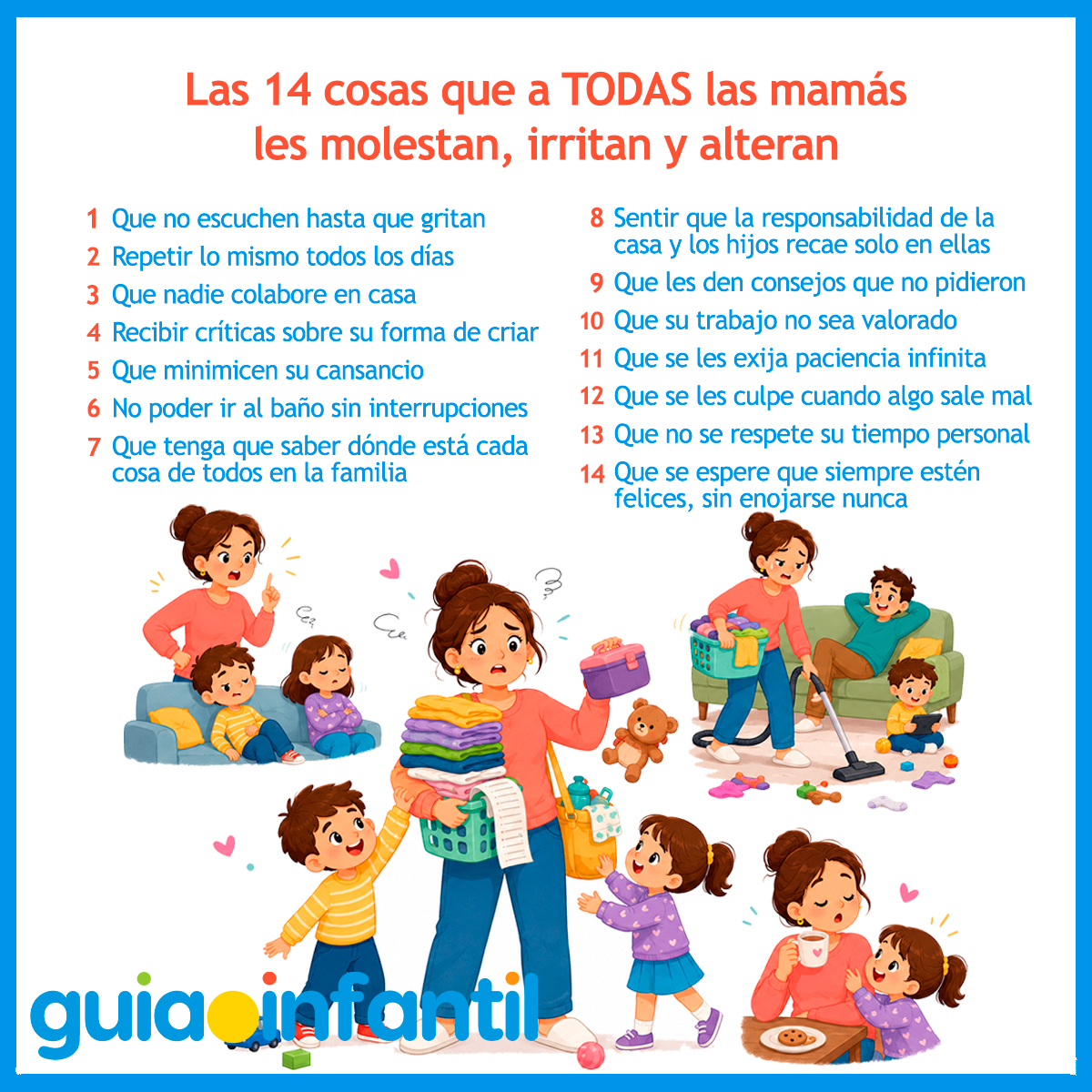 Cosas que alteran a las mamás