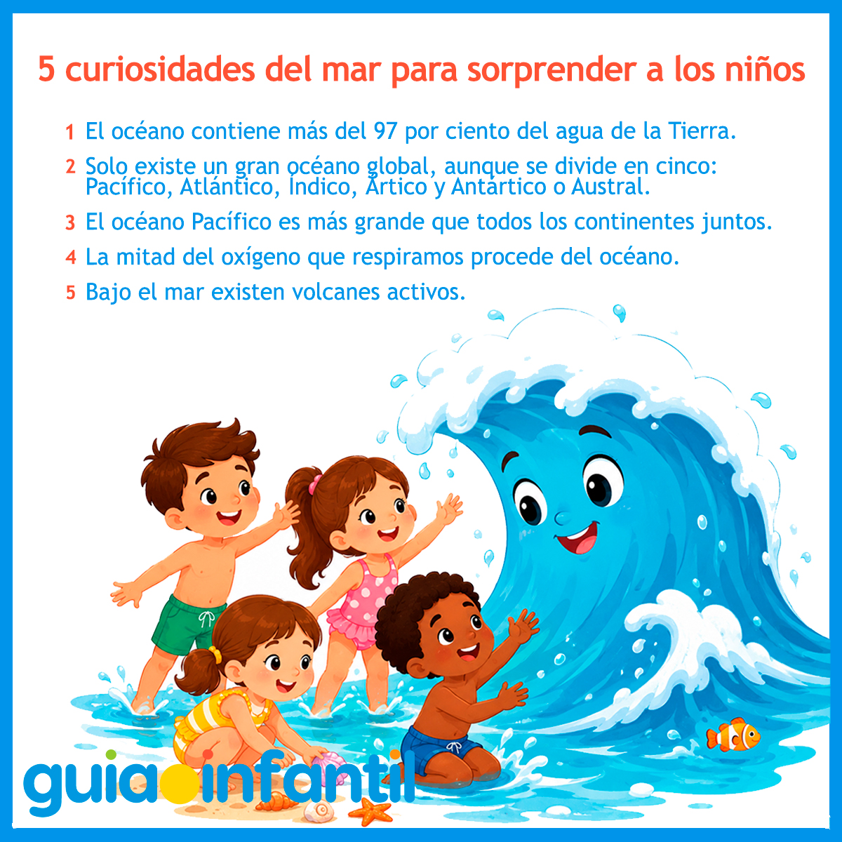 Más curiosidades del mar para niños