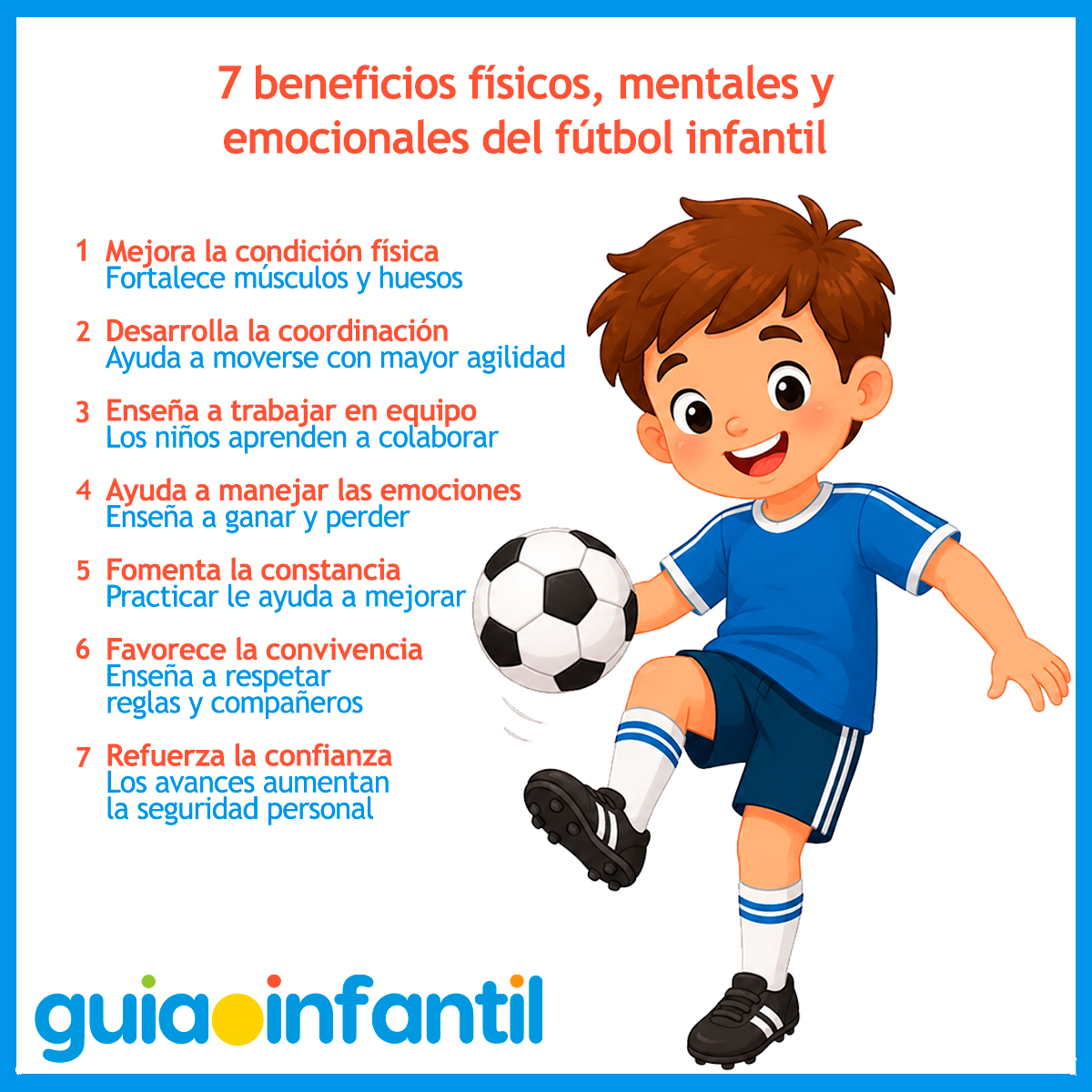 Algunos beneficios del futbol para niños