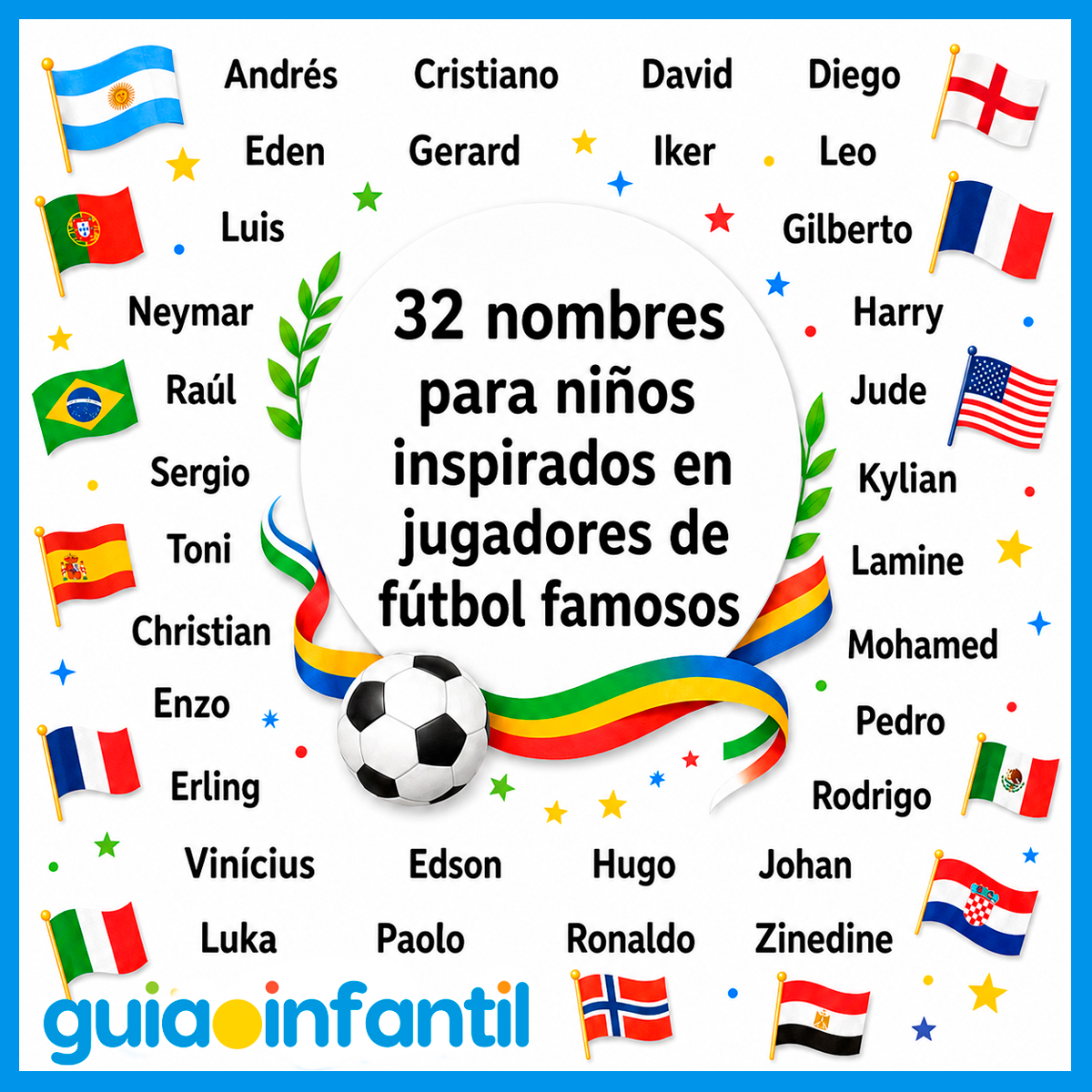 Nombres del Mundial para niños