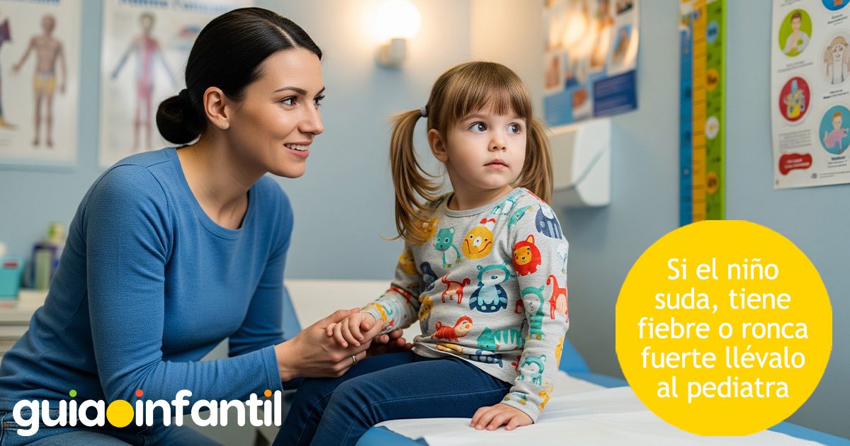Visita al pediatra por sudor infantil excesivo