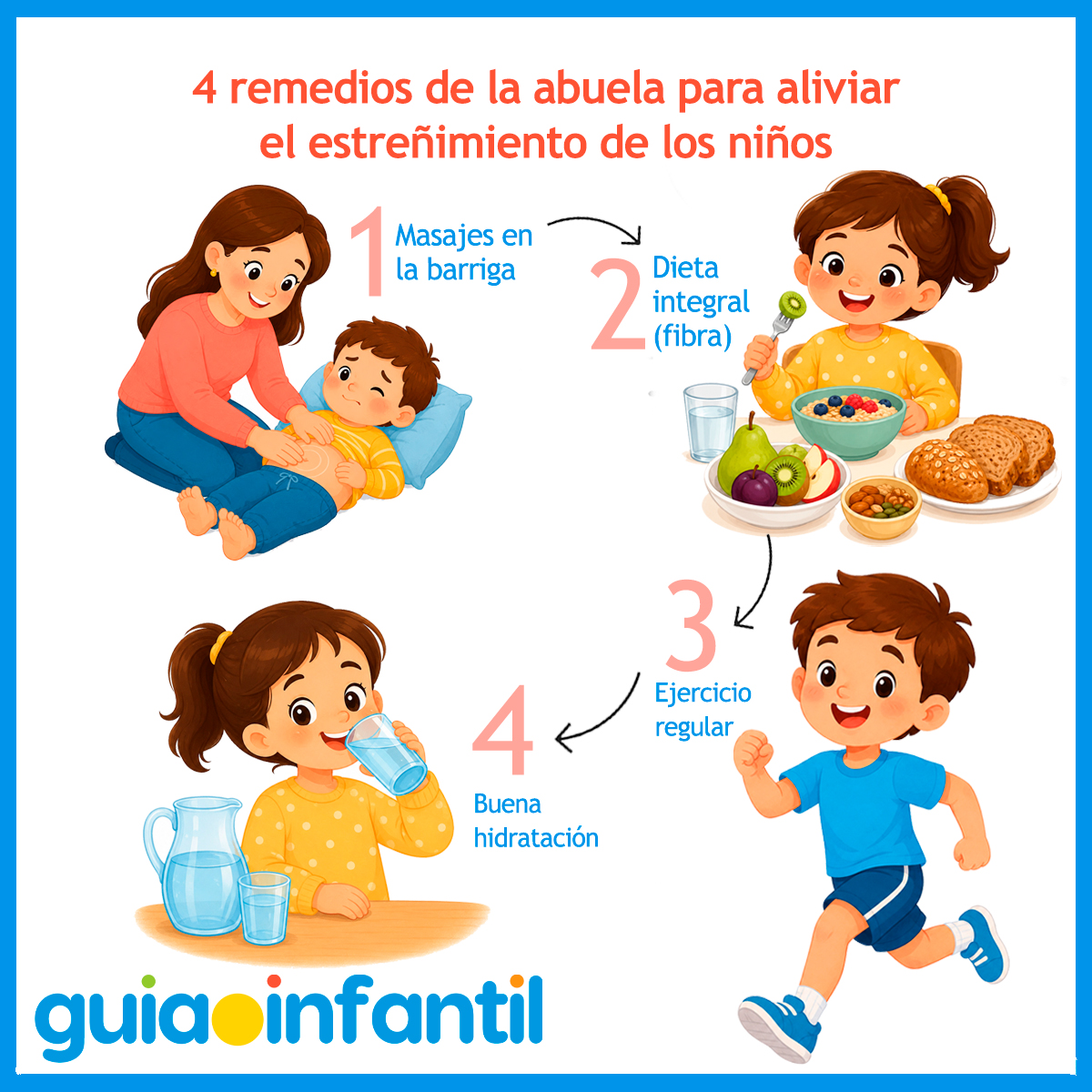 Remedios para el estreñimiento de los niños