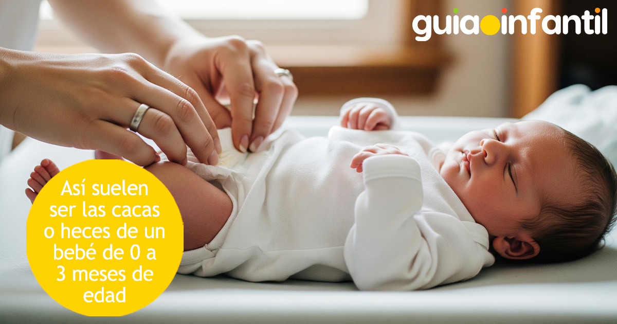 Cacas de los niños de 0 a 3 meses