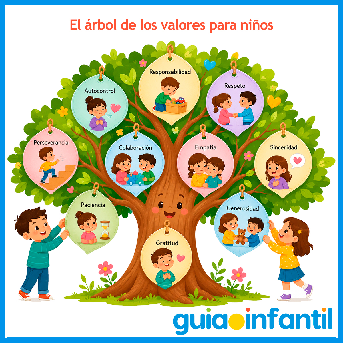 Árbol de los valores para tus hijos