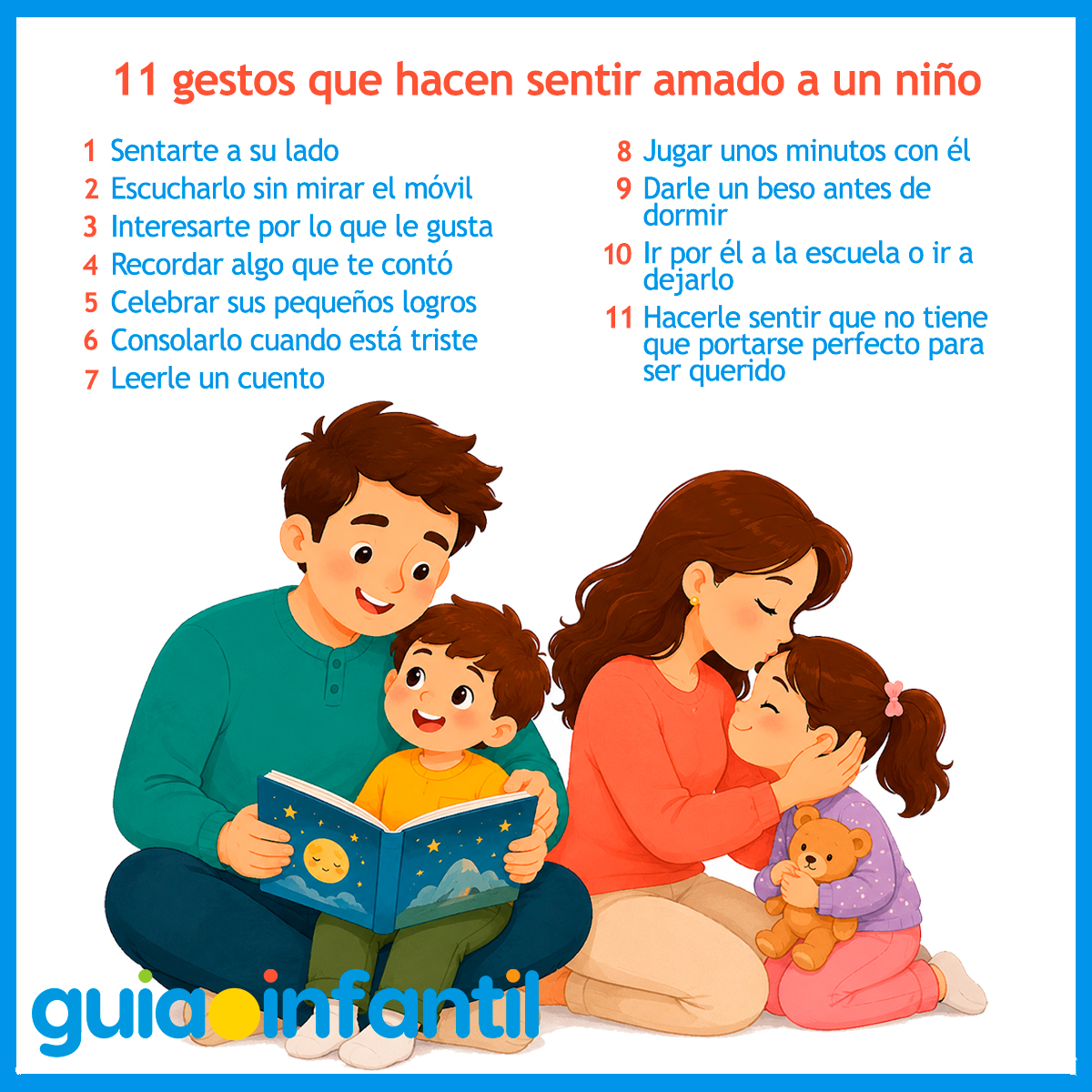 Gestos que hacen sentir amado a un niño