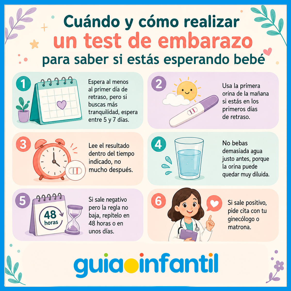 Cómo y cuándo hacer un test de embarazo