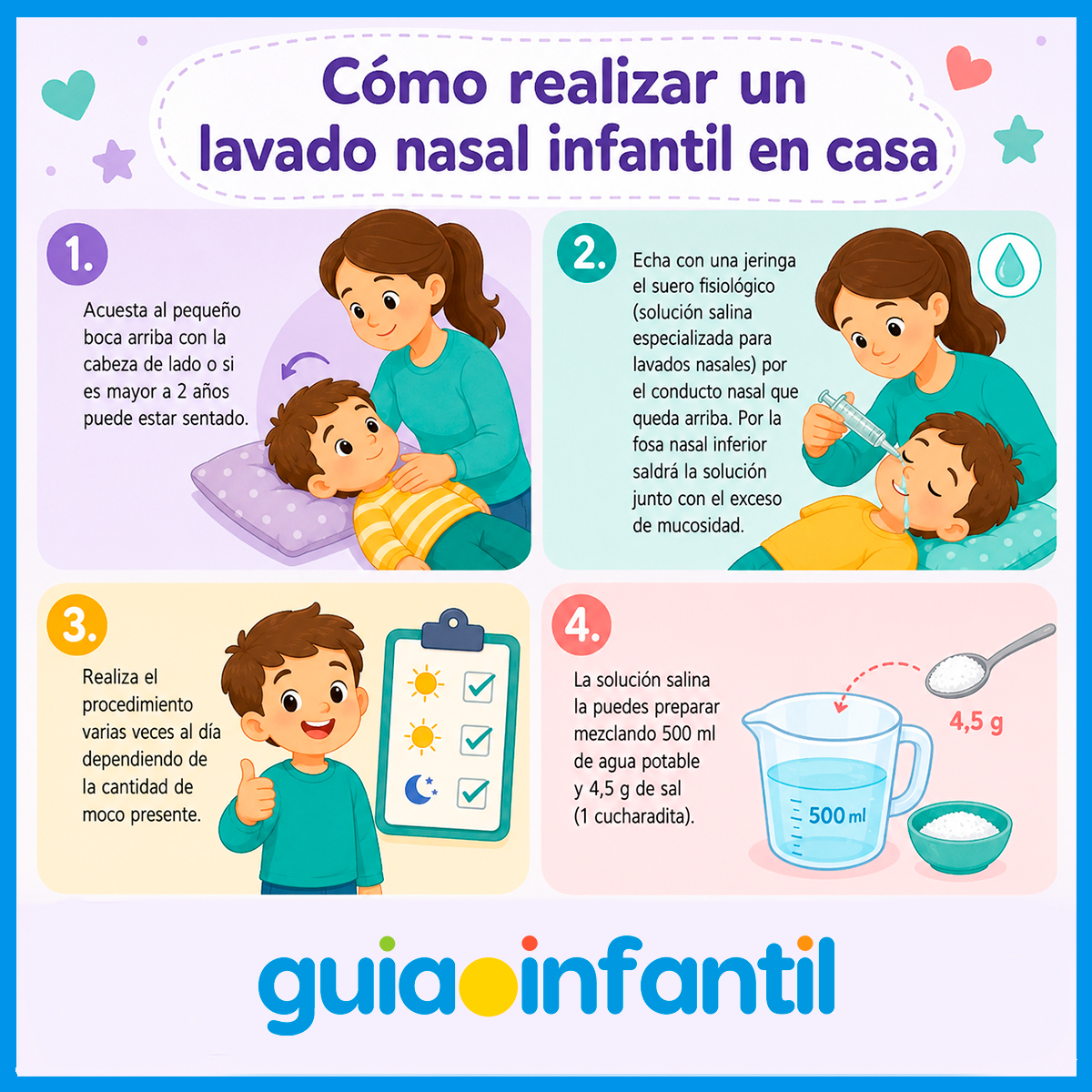 Lavado nasal casero