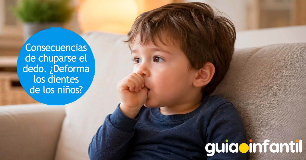 Consecuencias de que los niños se chupen el dedo