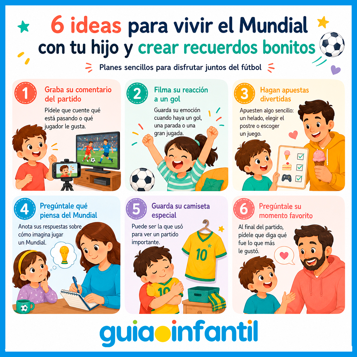 Recuerdos bonitos del Mundial para niños