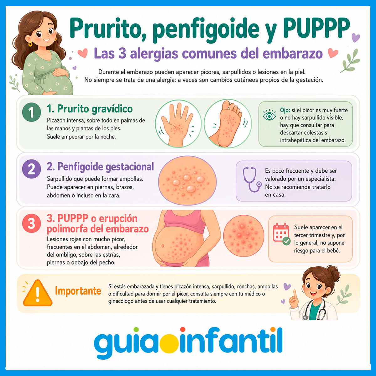 Alergias comunes del embarazo