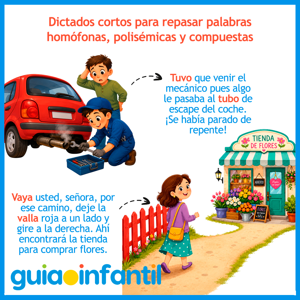 Dictados cortos para los niños divertidos