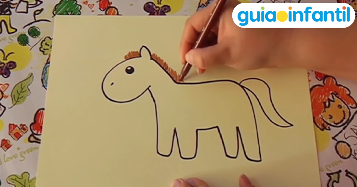 Dibuja un caballo muy fácil