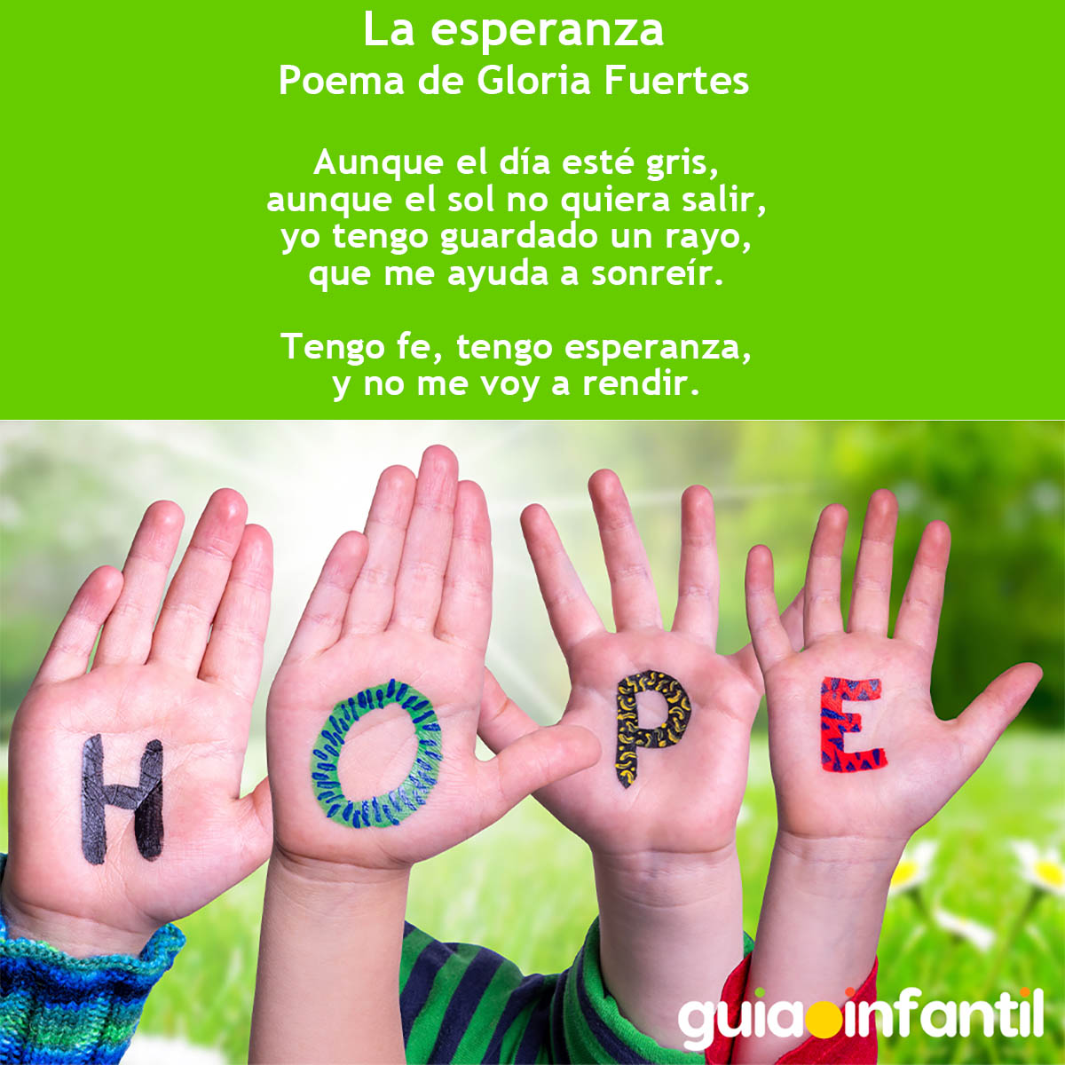 Poemas de esperanza para los niños