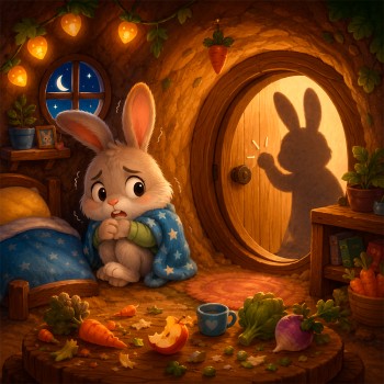 Fulgencio el conejo miedoso - Cuento sobre el miedo para niños