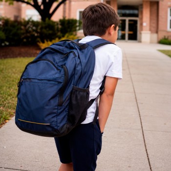 ¿Cuánto debe pesar la mochila escolar de un niño?
