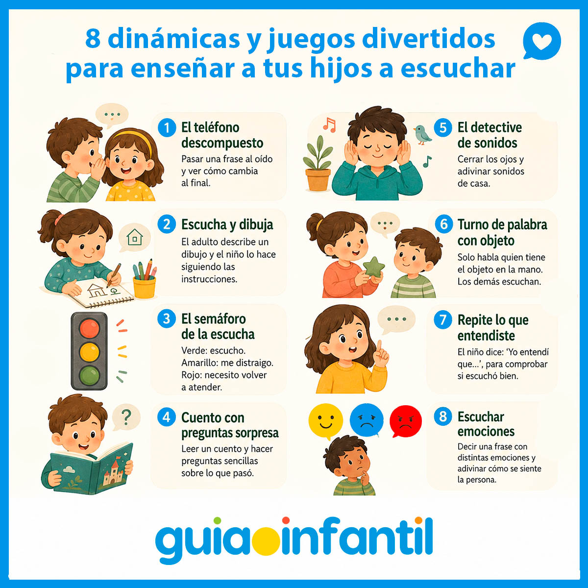 enseñar a los niños a escuchar