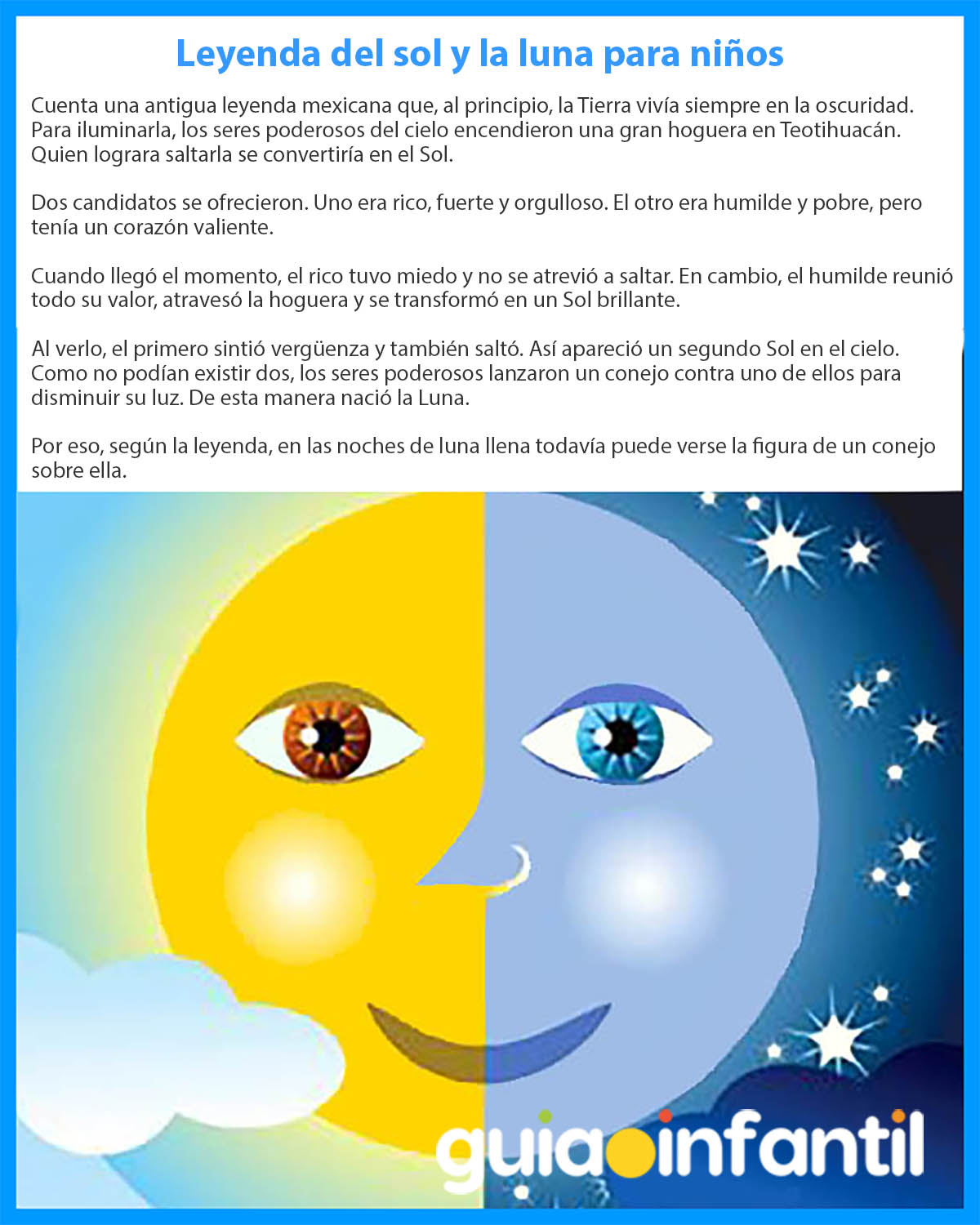 leyenda del sol y la luna para niños