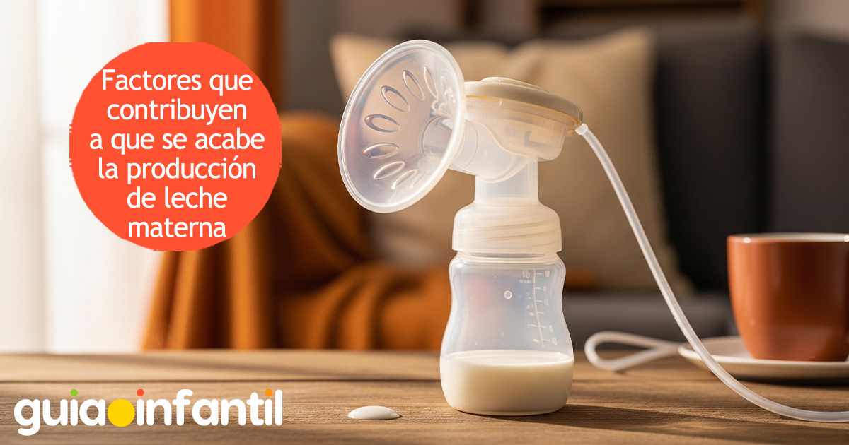 Factores para que termine la producción de leche materna