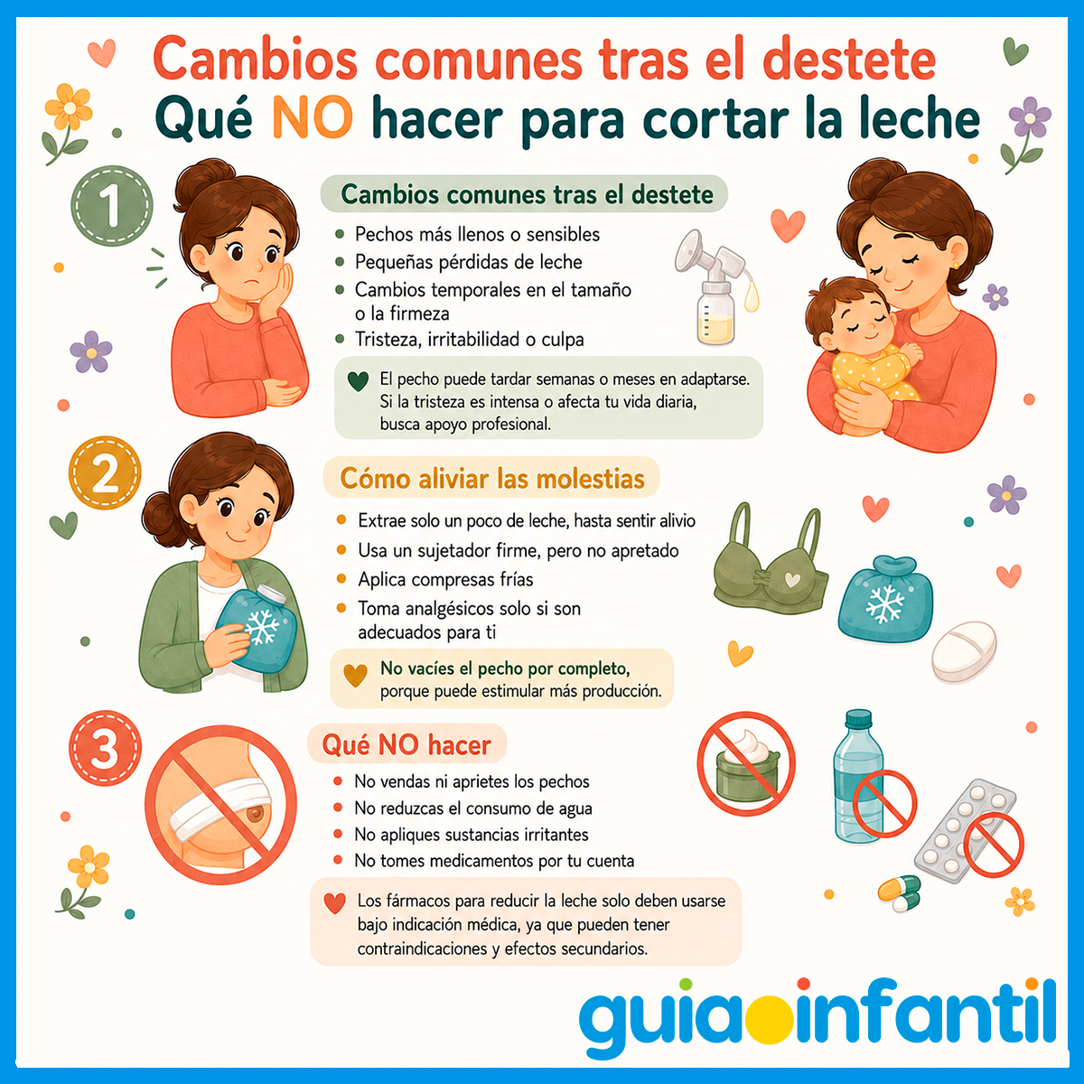 Cambios físicos por el destete