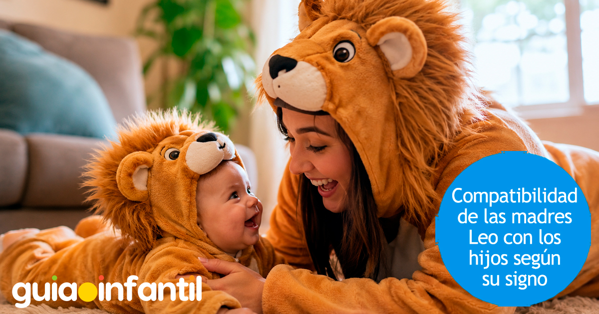 Compatibilidad de las mamás Leo con sus hijos