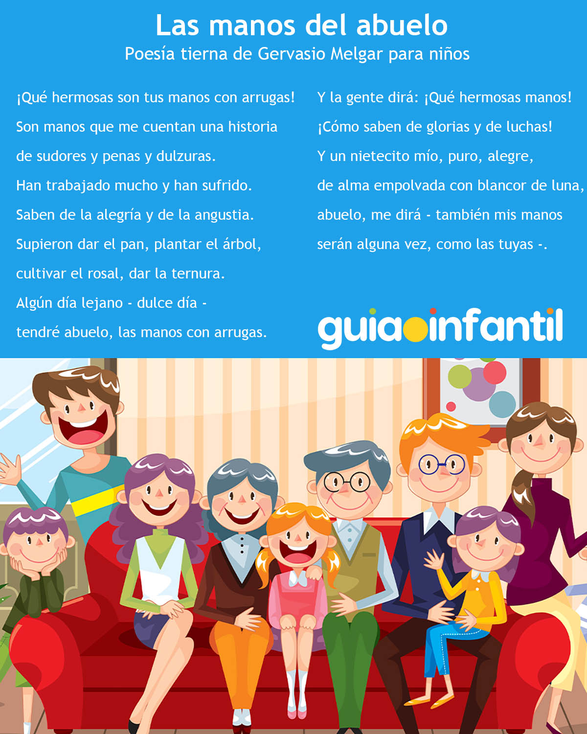 Poemas cortos para abuelos