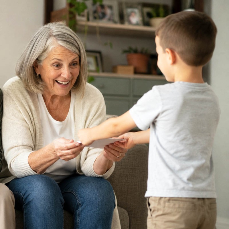 Cartas para los abuelos cortas y de amor - ¡Gracias, abuelos queridos!