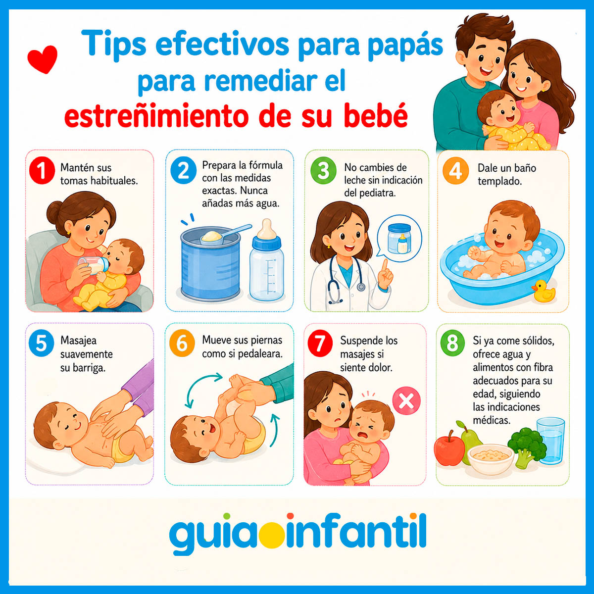 Tips contra el estreñimiento infantil