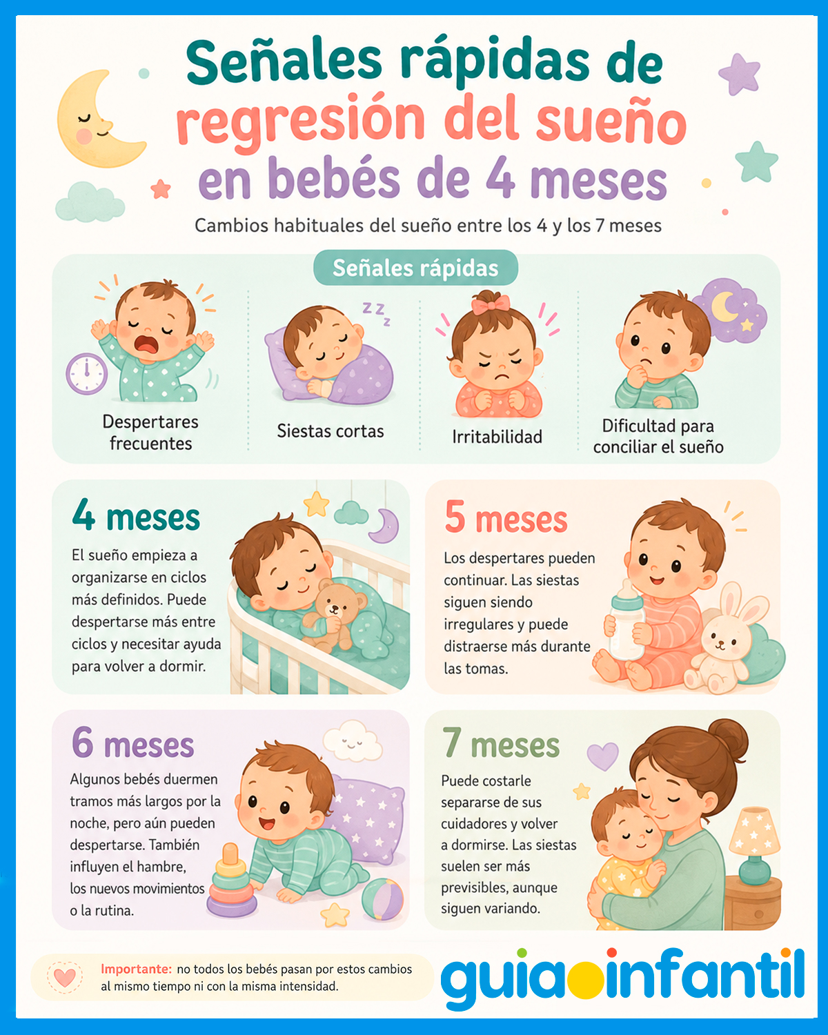 Señales de regresión del sueño en niños