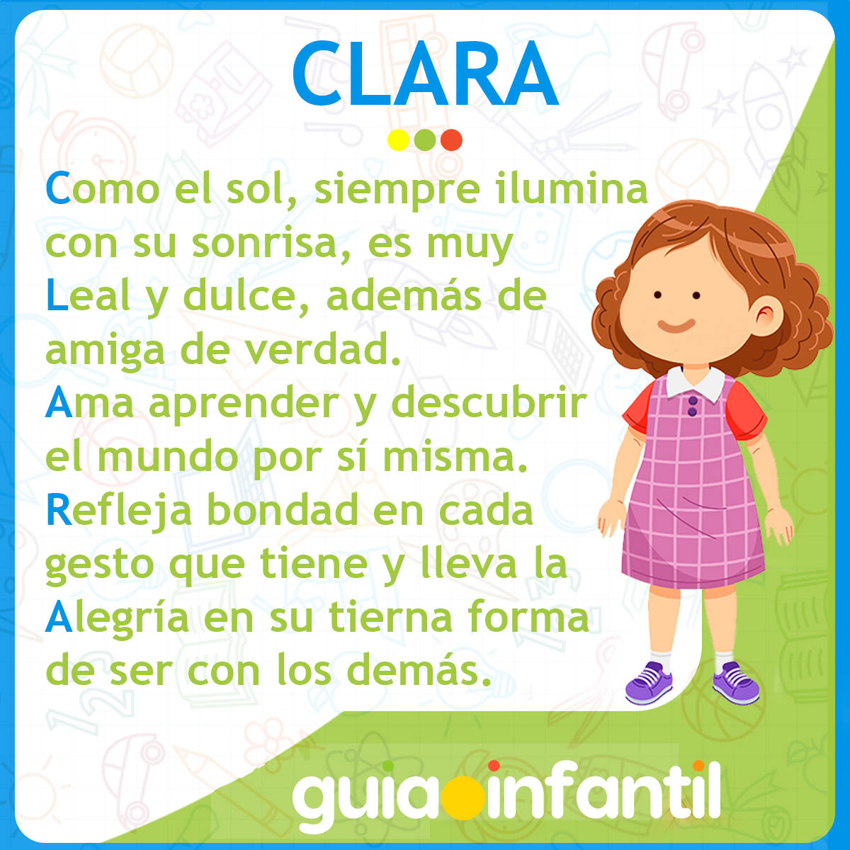 nombre Clara para niñas