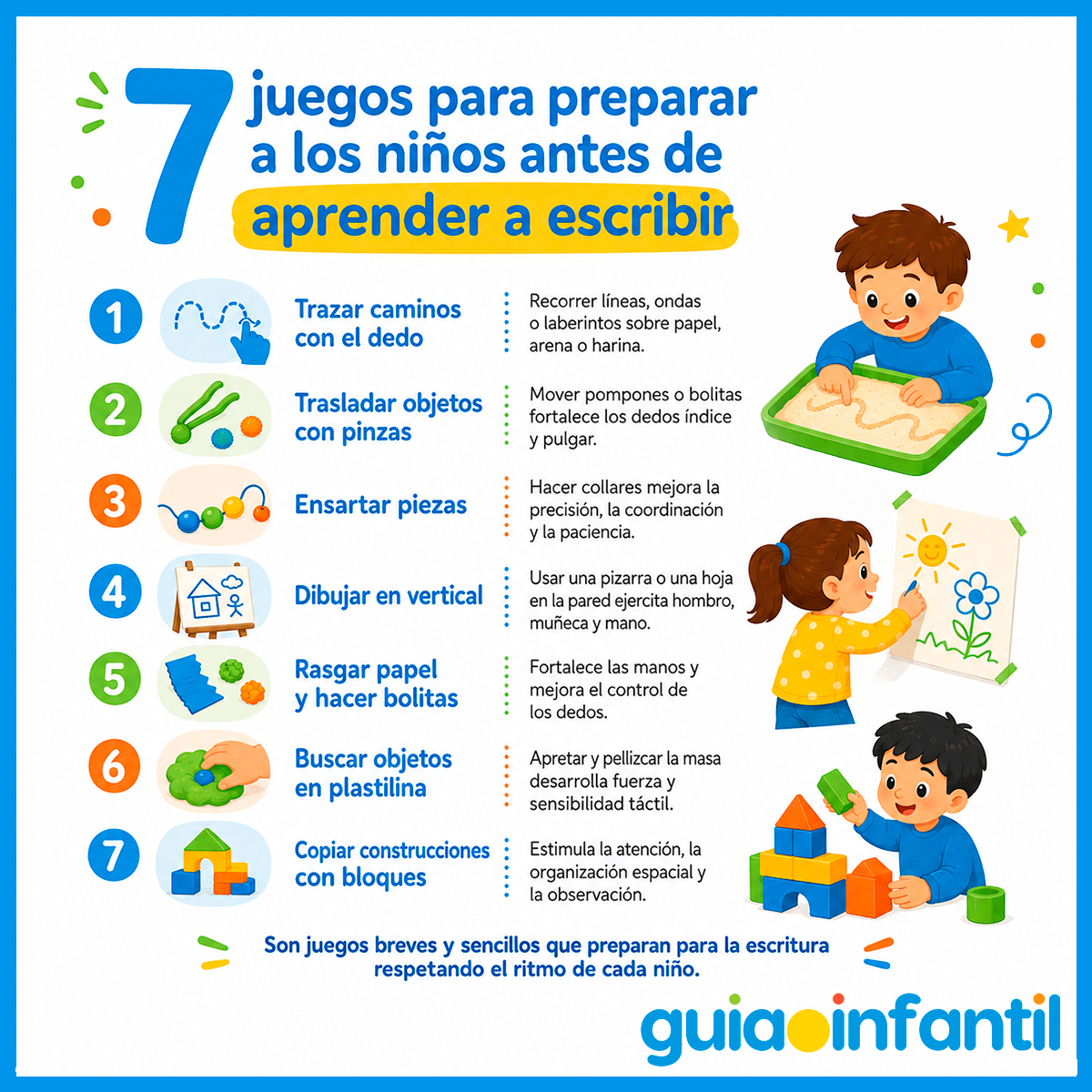 Juegos para que los niños aprendan a escribir