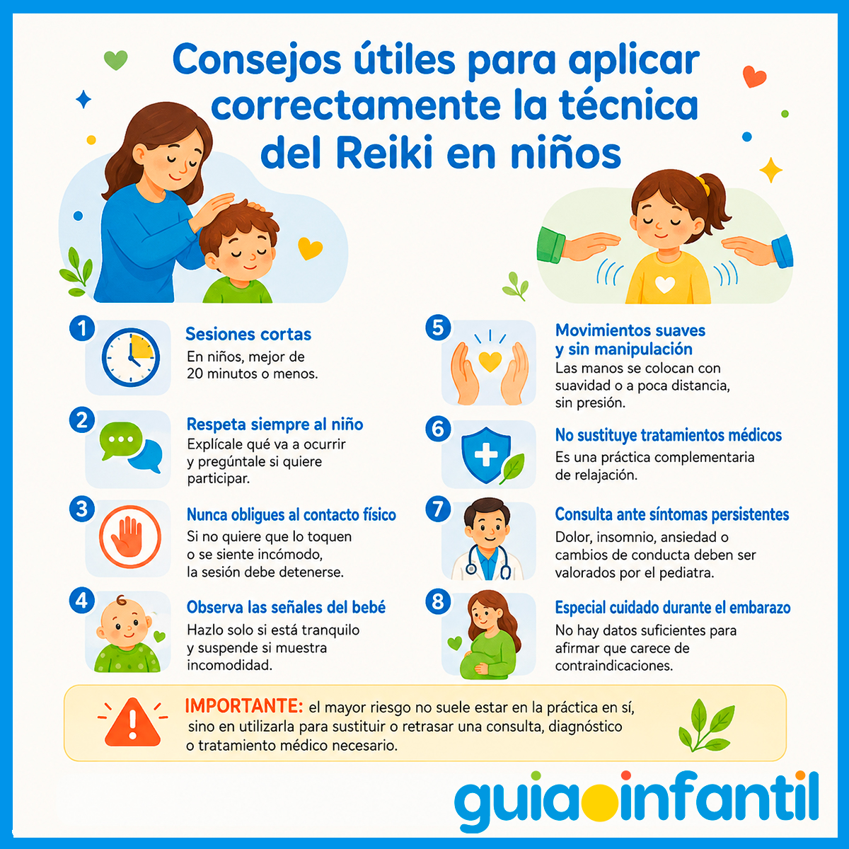 Consejos para aplicar el Reiki a niños