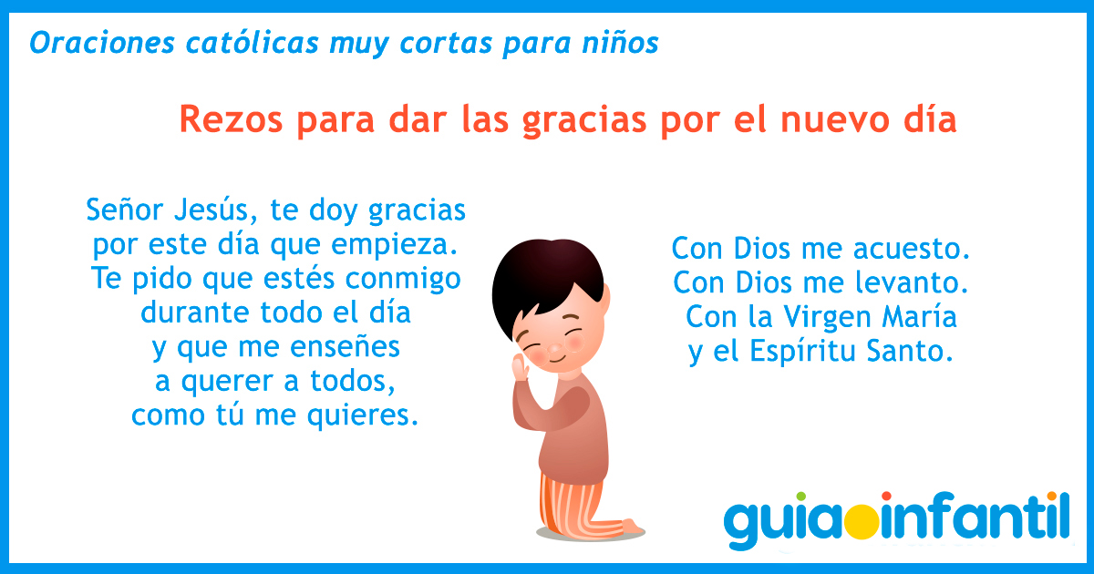 Oraciones para la mañana con los niños