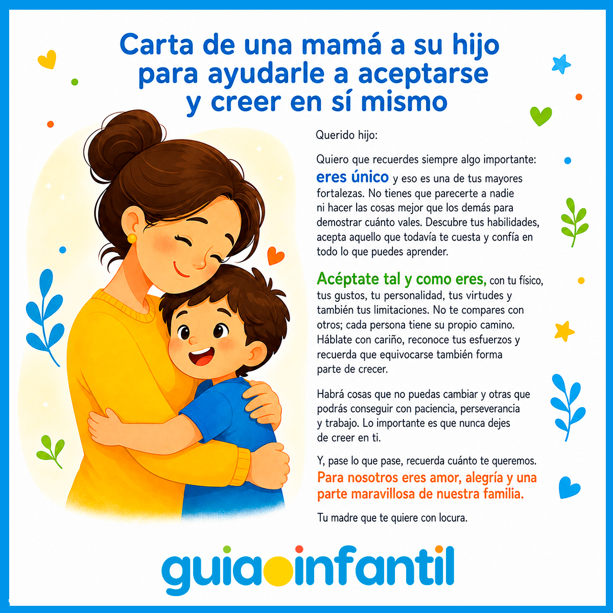 Palabras de una madre a sus hijos