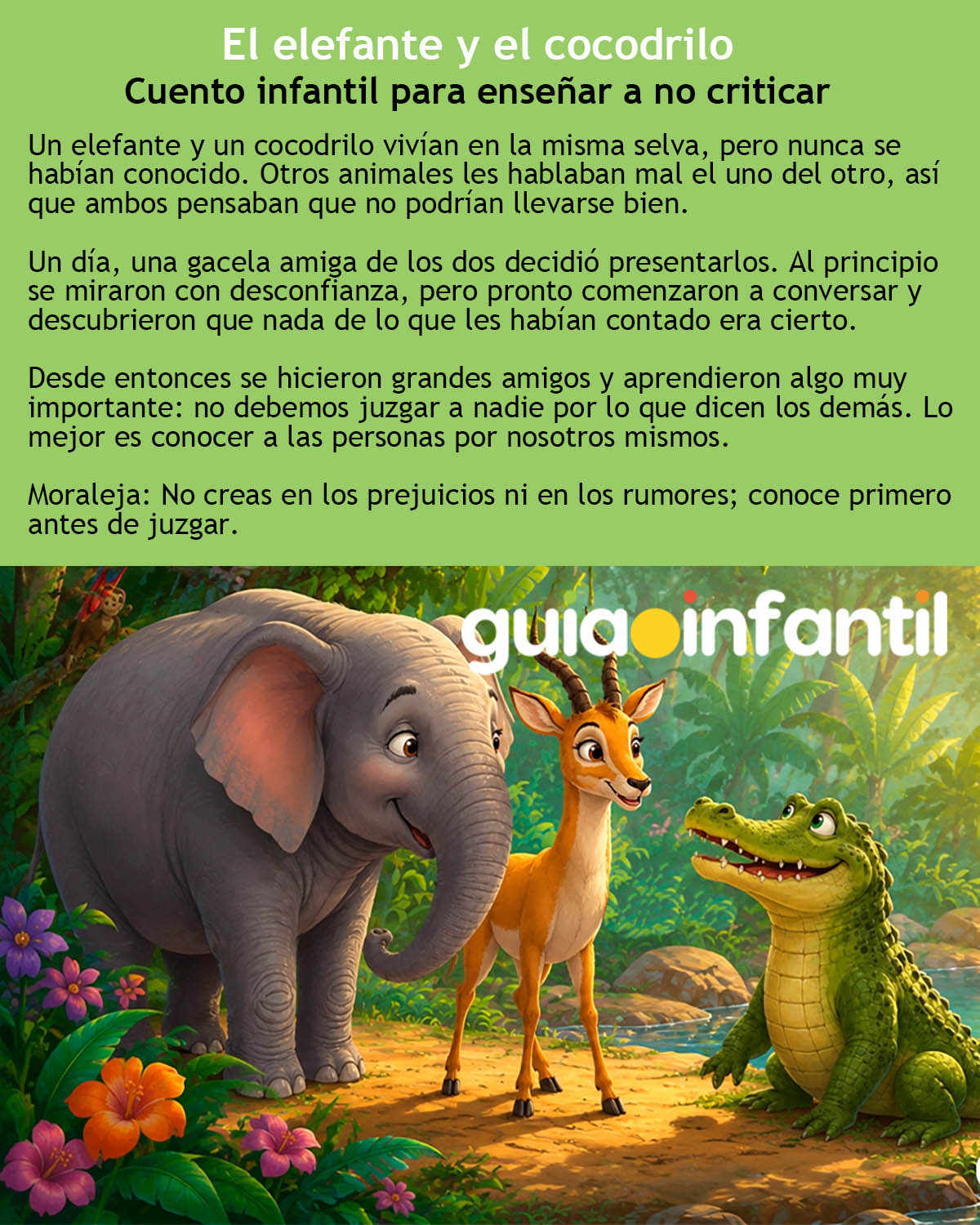 cuento infantil sobre las críticas