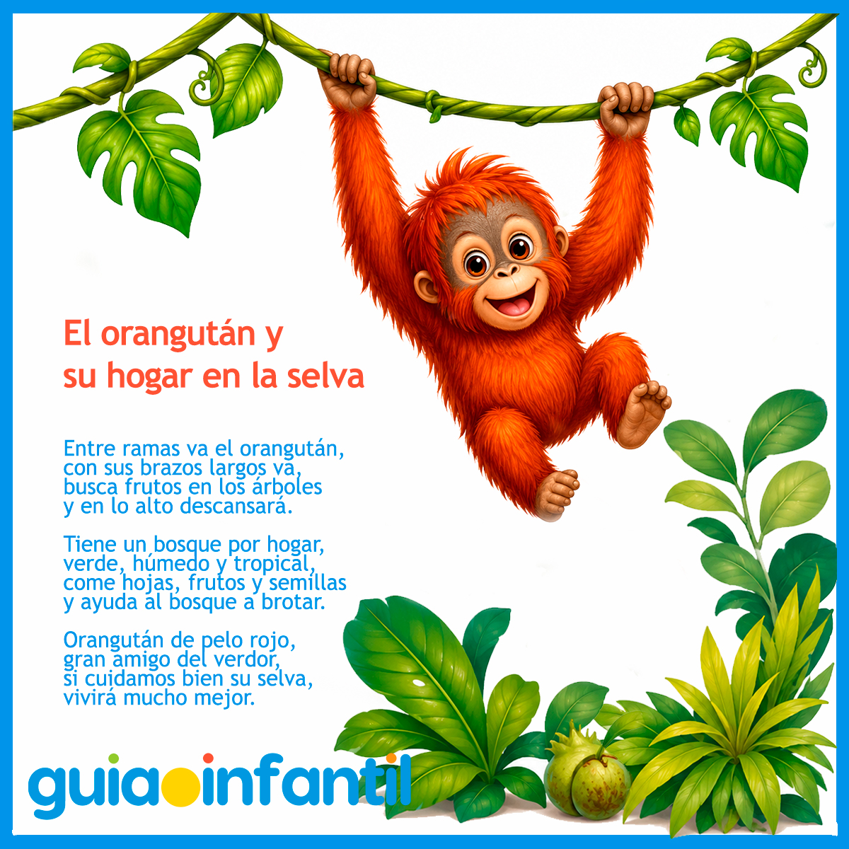 Poema corto sobre el orangután